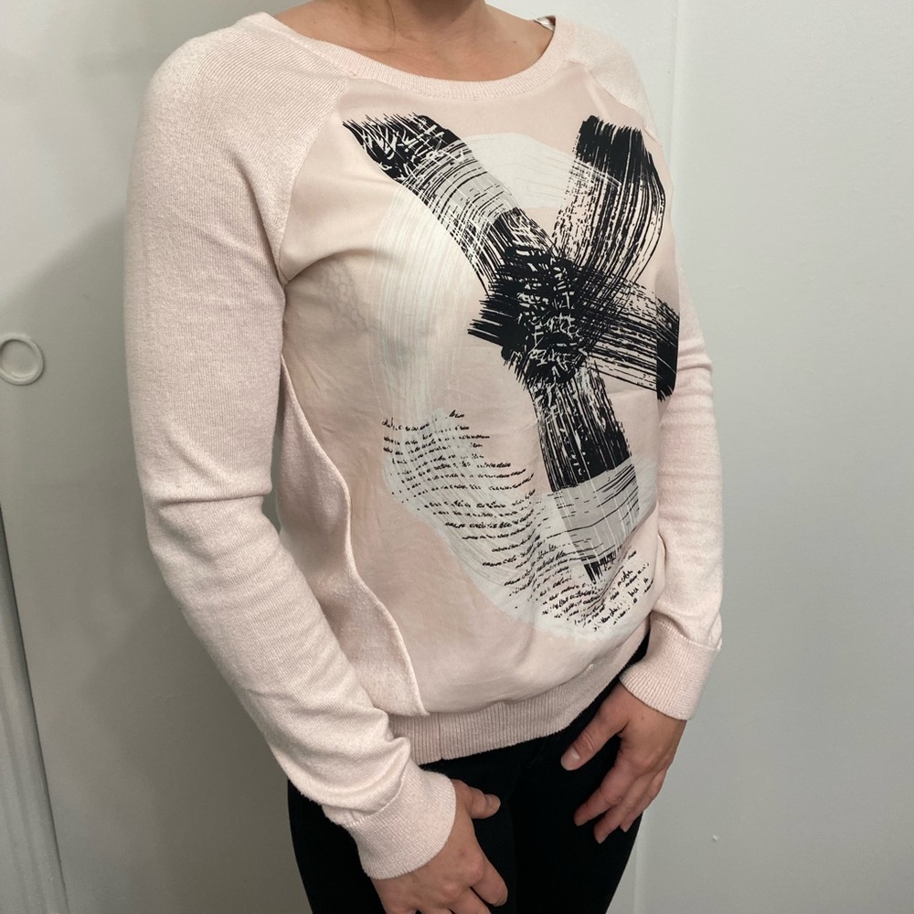 Calvin Klein Top Knit Small beige light pink cream